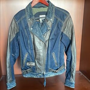 Harley-Davidson Blue and Gray Jean Jacket